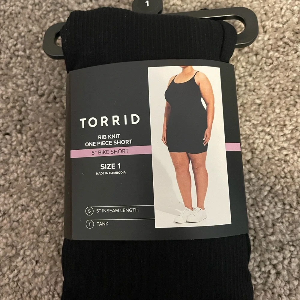 Torrid Black Ribbed Knit One Piece - Picture 3 of 4